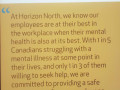 Horizon North Mental Health Poster